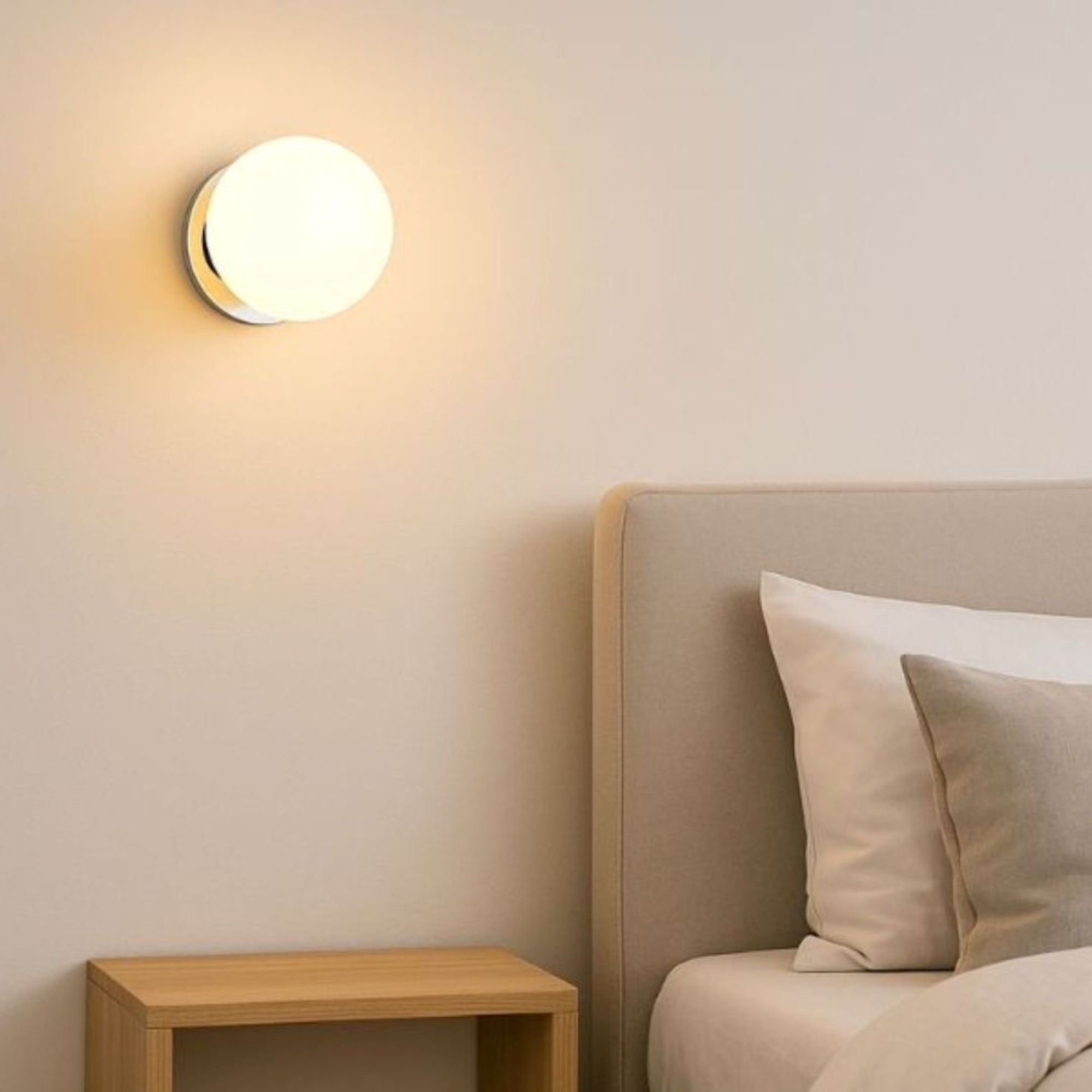 Aplique de pared bola cristal "ARCE" - E27 - Ø 15cm