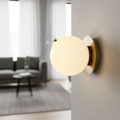 Aplique de pared bola cristal "ARCE" - E27 - Ø 15cm