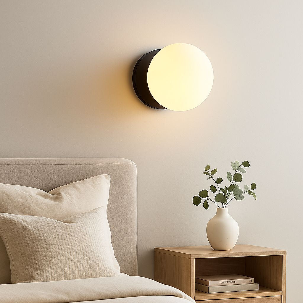 Aplique de pared bola cristal "ARCE" - E27 - Ø 15cm