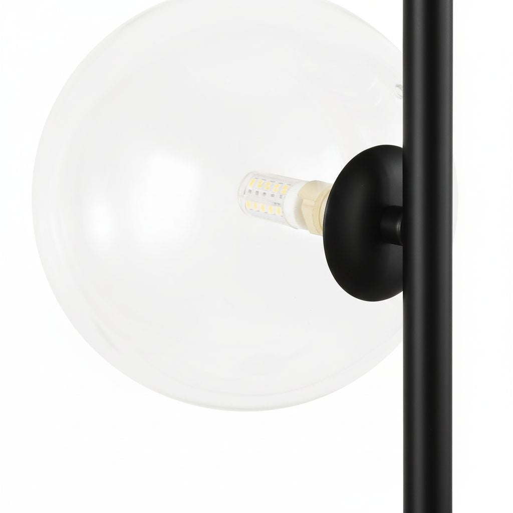 Lámpara de pie con esferas de cristal "STAND"- 4 x G9