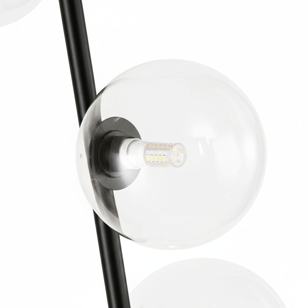 Lámpara de pie con esferas de cristal "STAND"- 4 x G9
