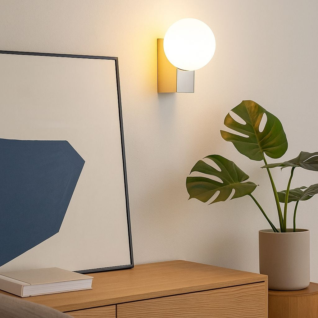 Aplique de pared de diseño "SIDERAL" - G9 - Bola de cristal