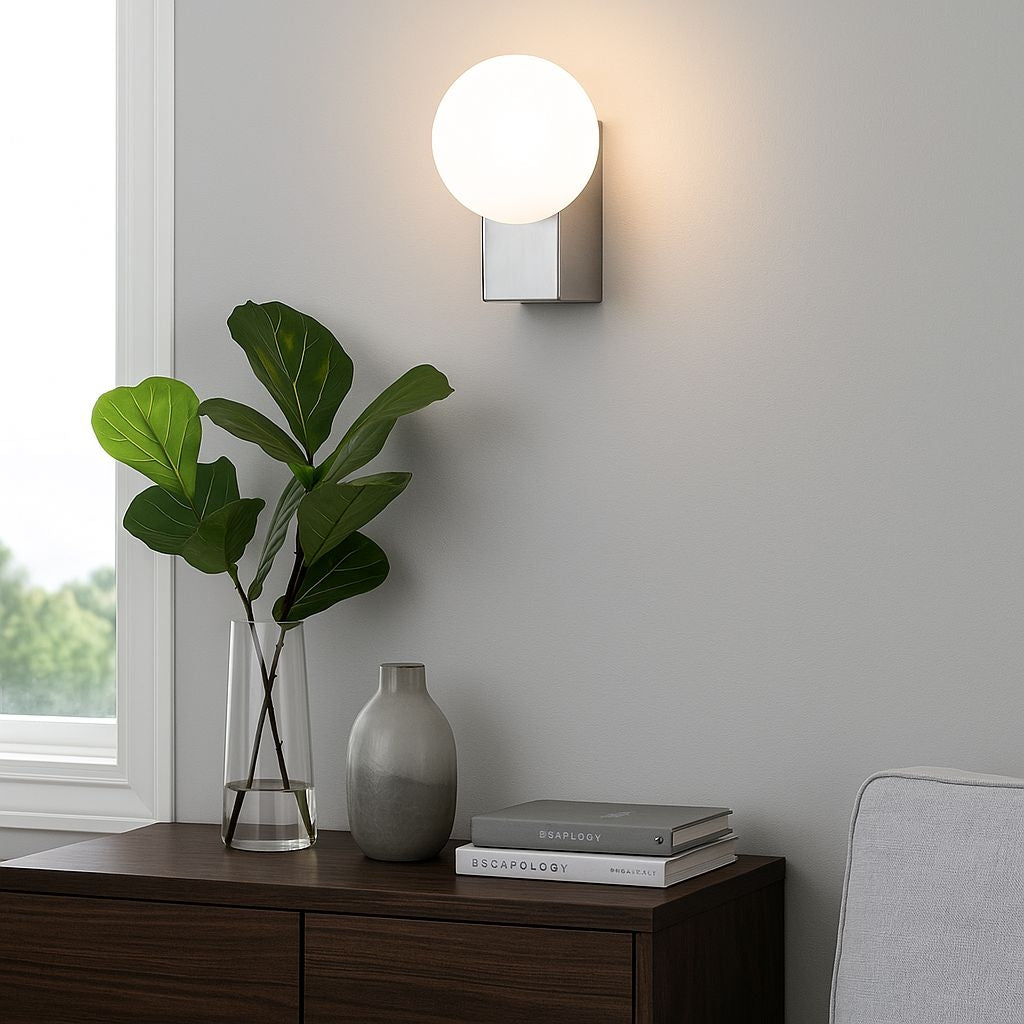 Aplique de pared de diseño "SIDERAL" - G9 - Bola de cristal