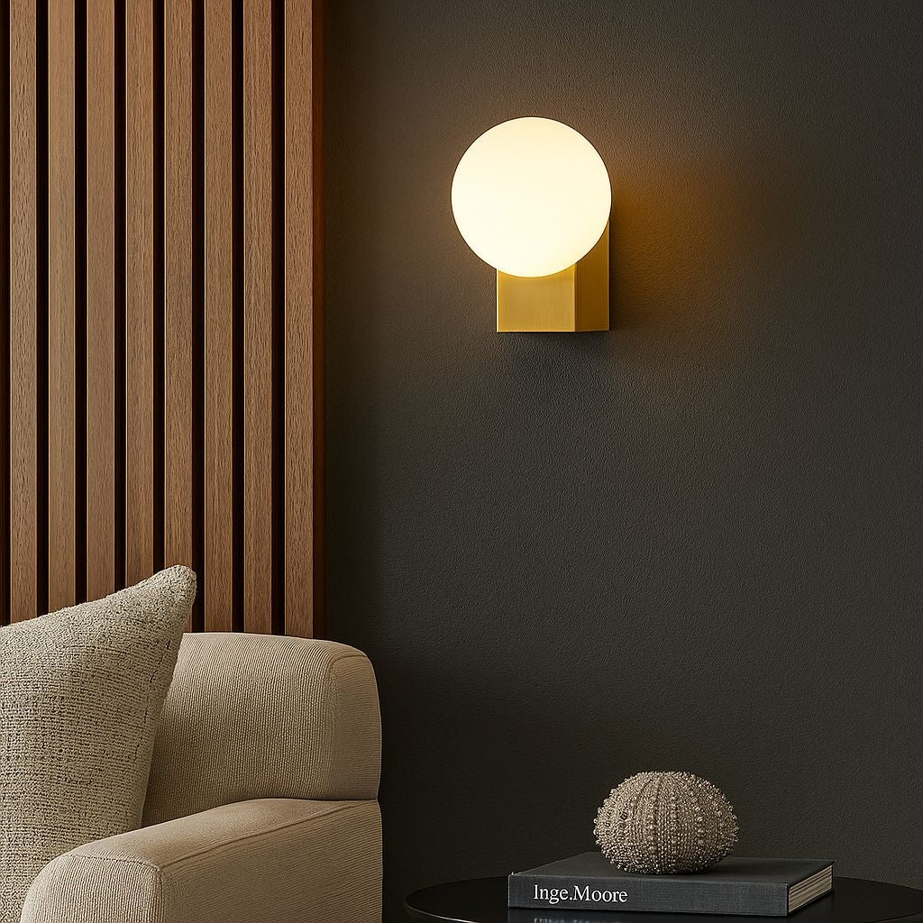 Aplique de pared de diseño "SIDERAL" - G9 - Bola de cristal