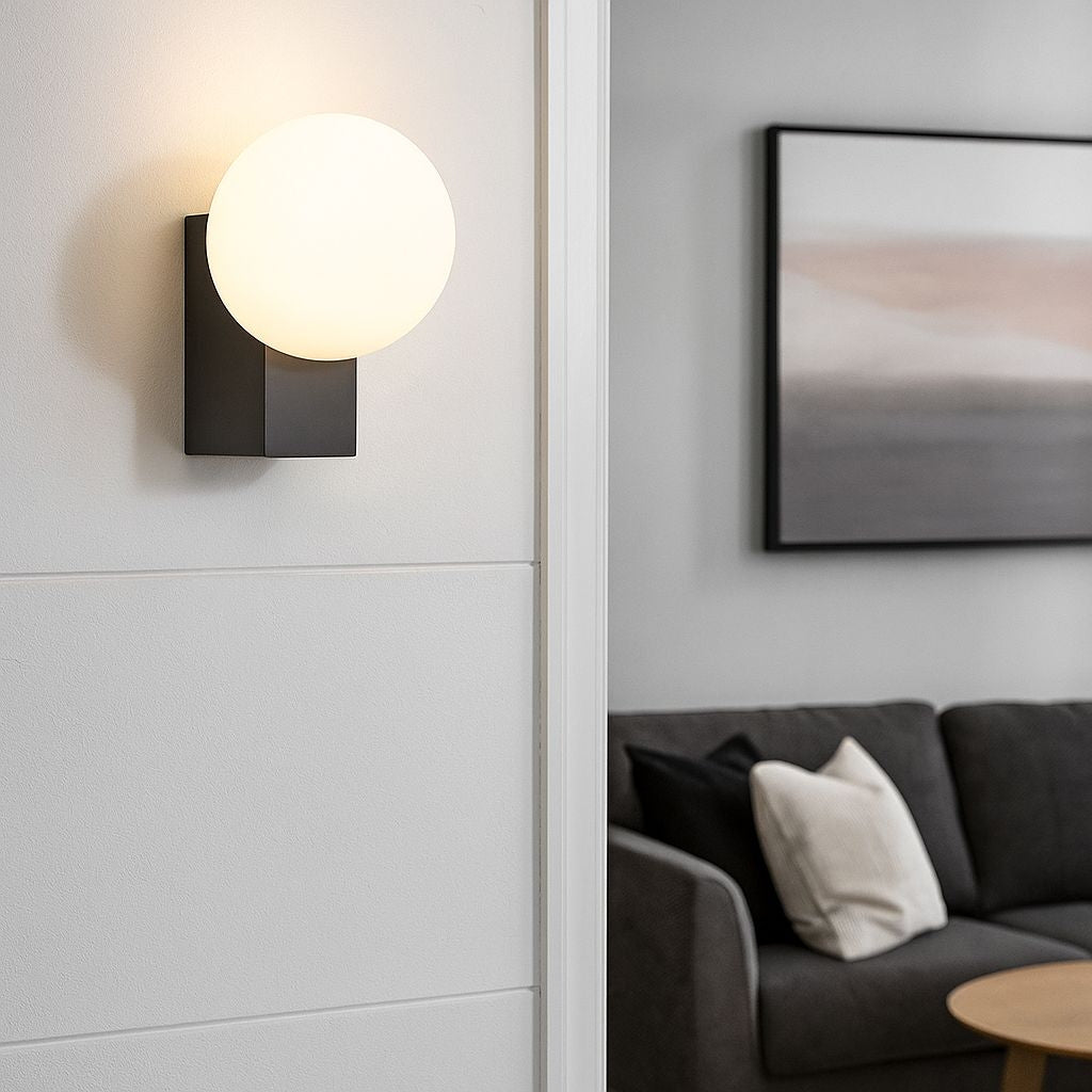 Aplique de pared de diseño "SIDERAL" - G9 - Bola de cristal