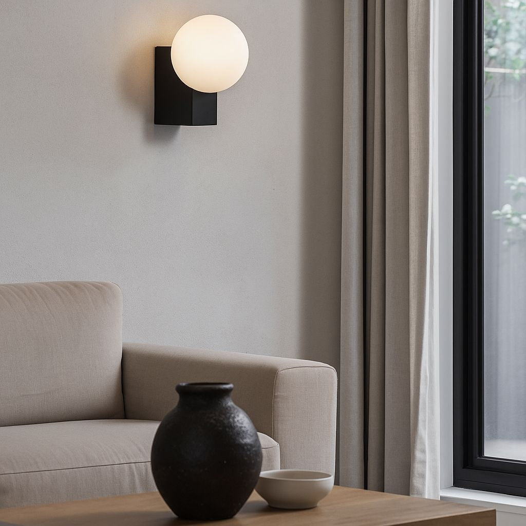 Aplique de pared de diseño "SIDERAL" - G9 - Bola de cristal