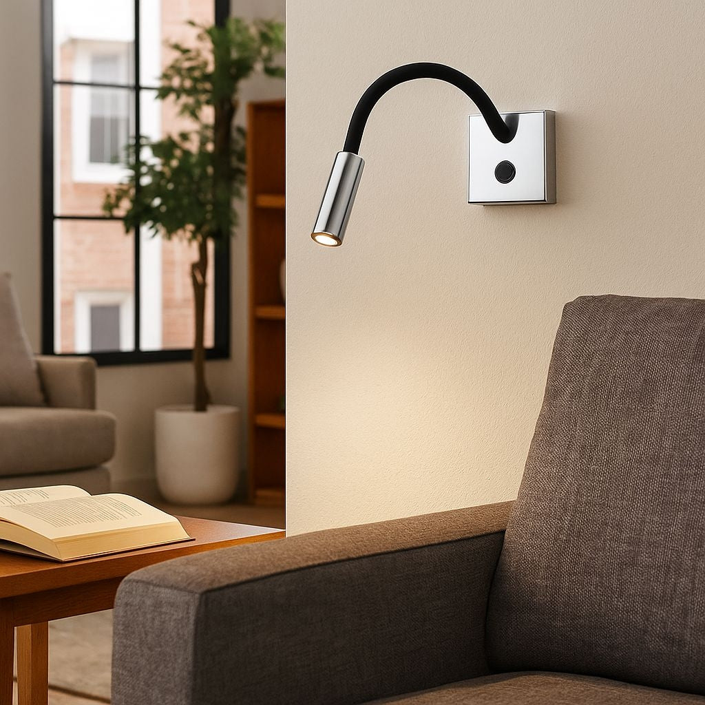 Aplique de pared flexible para lectura "Hale" - 3W