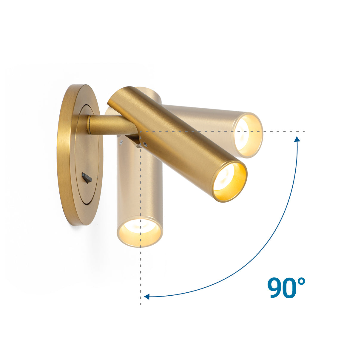 Aplique empotrable para lectura "MILSA" - 3W - 2700K - CRI 85