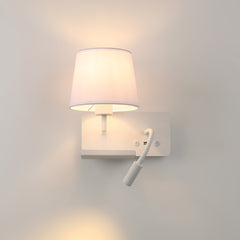 Aplique de pared para lectura "TARAN" - Con foco LED orientable y puerto USB  - E27 + 3W