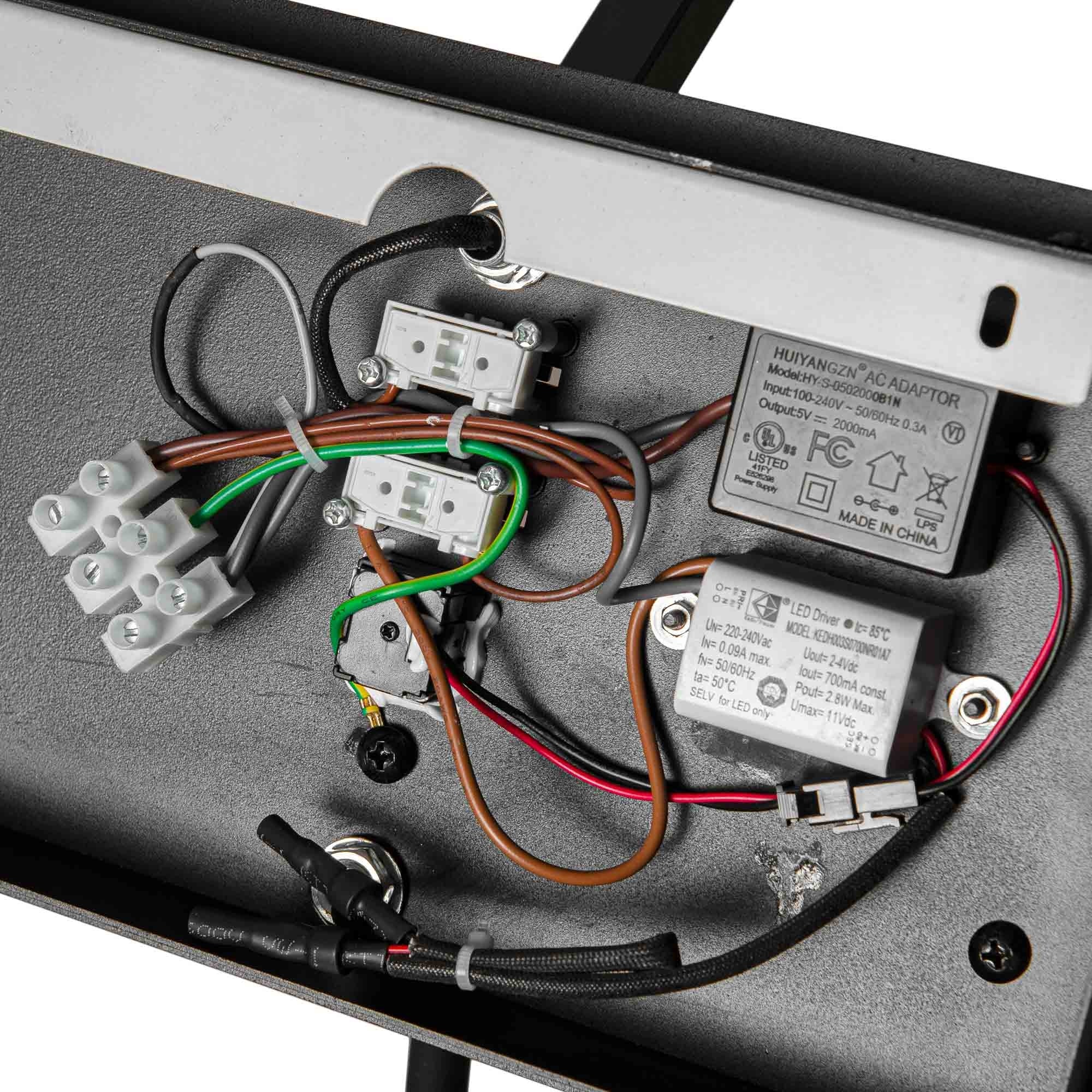 Aplique de pared para lectura "Artin USB + USBC" - Con foco LED orientable y puerto USB + USBC  - E27 + 3W