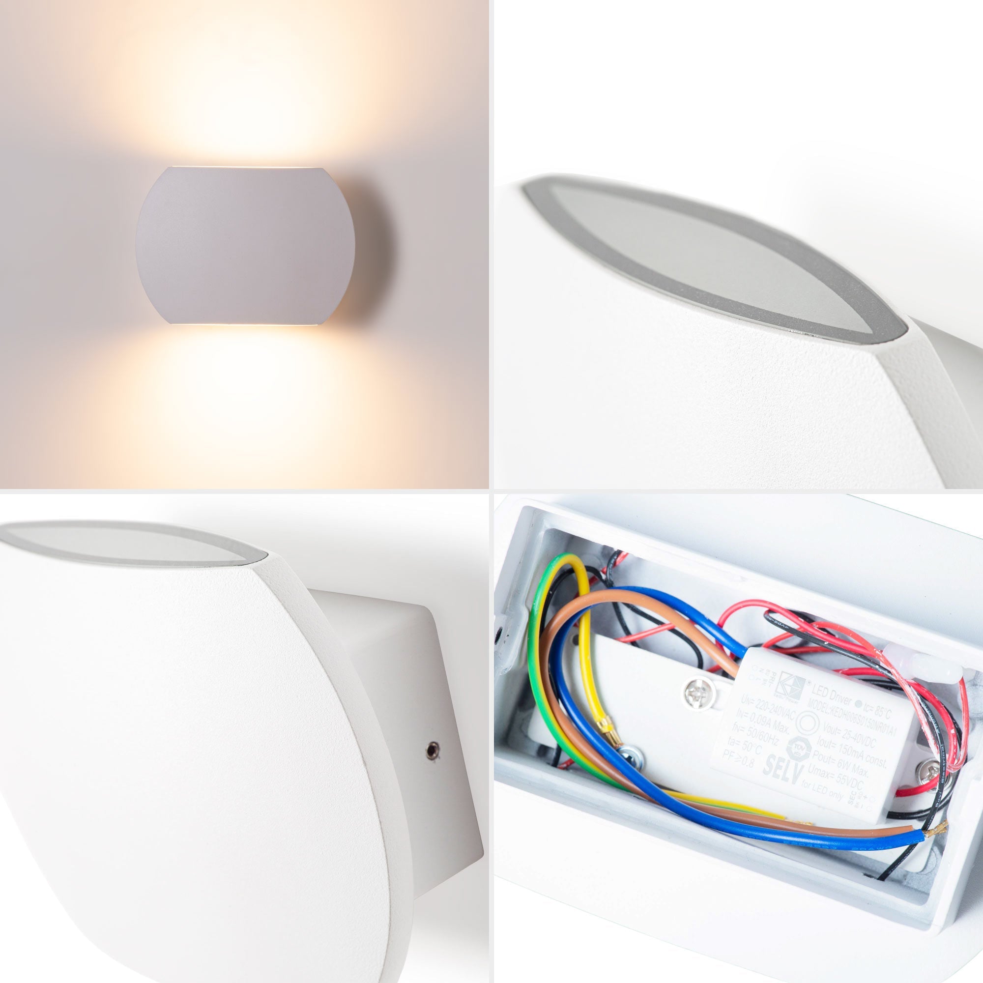 Aplique de pared LED "ARTEMIS" - Up & Down - 6W - 2700K- IP65