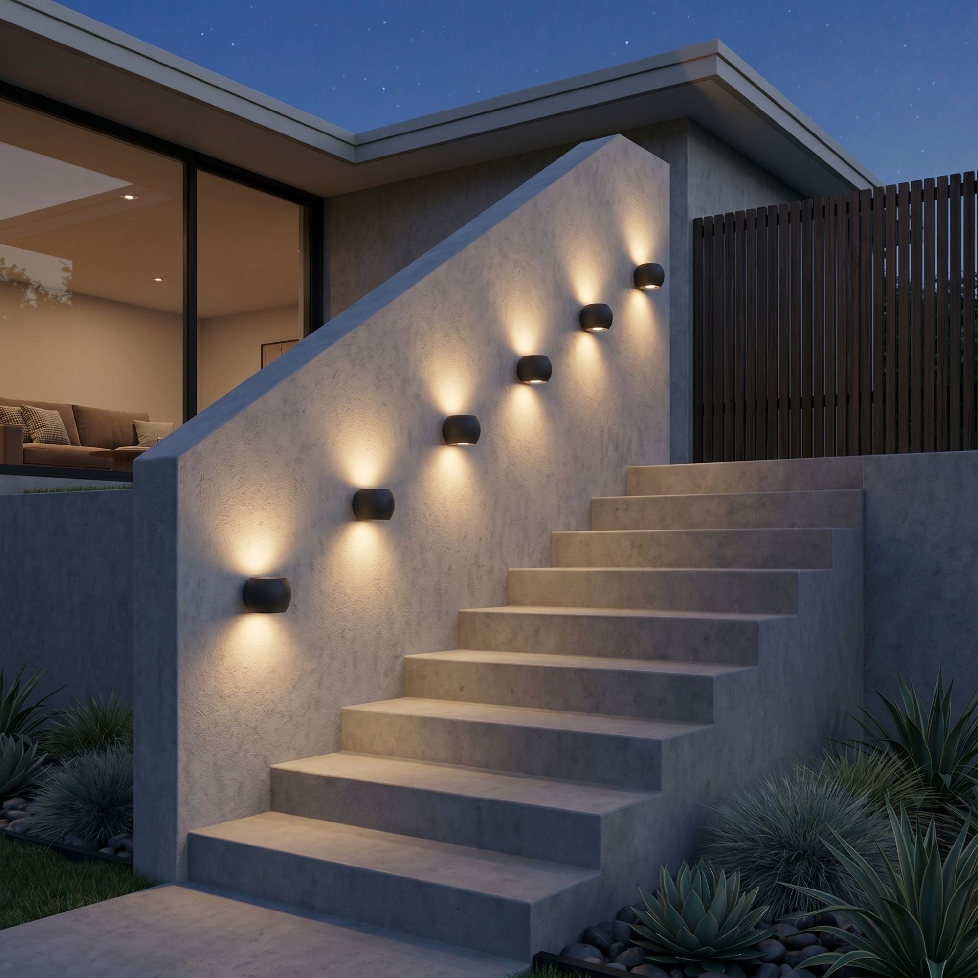 Aplique de pared LED "ARTEMIS" - Up & Down - 6W - 2700K- IP65