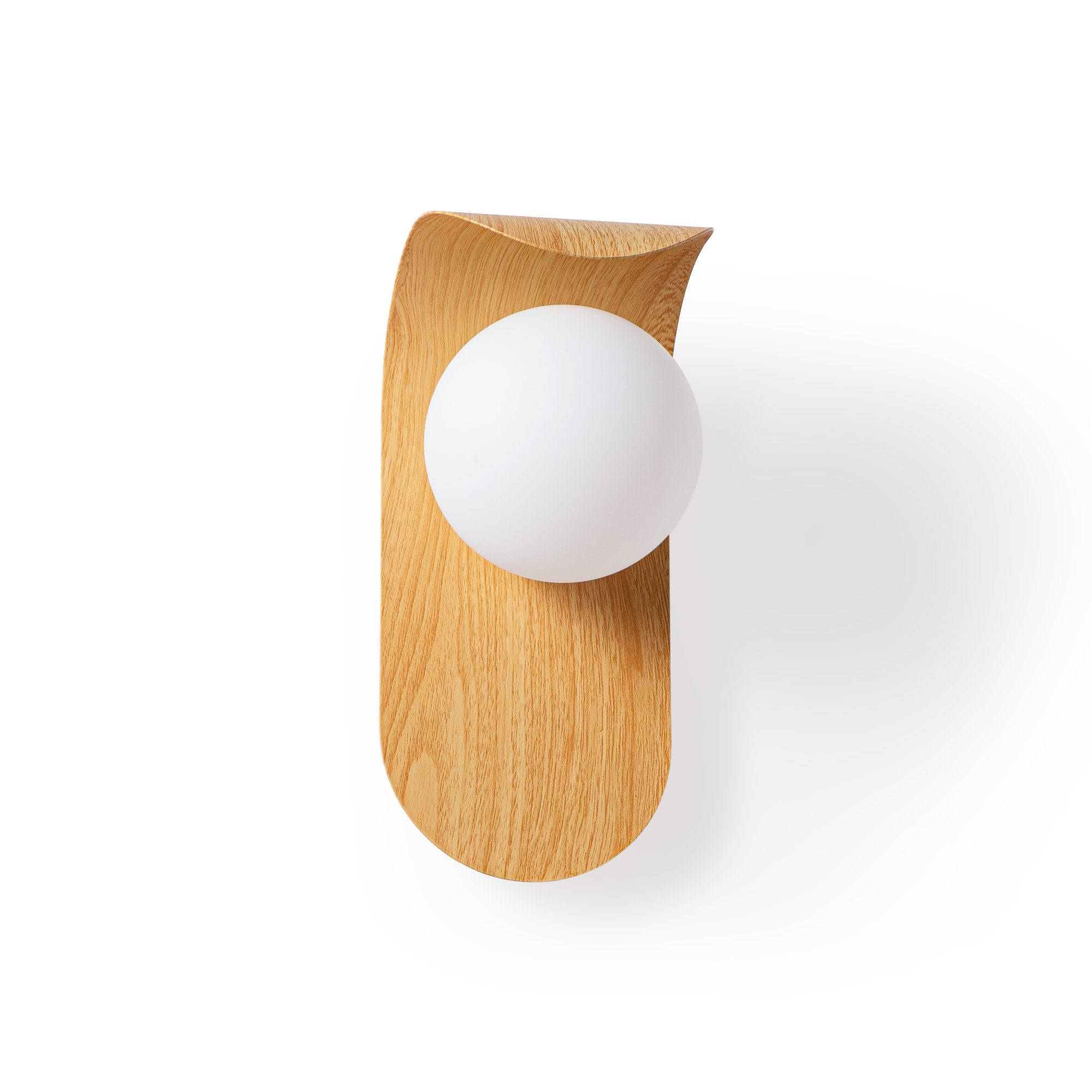 Aplique de pared "NARA" - Efecto madera - G9