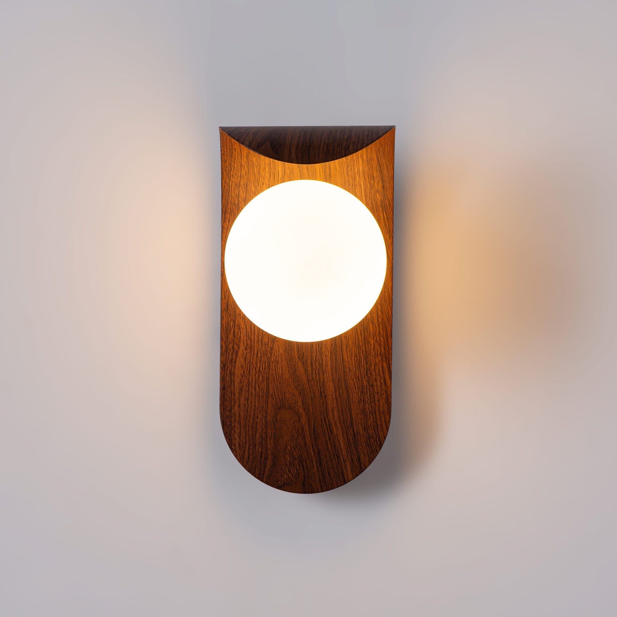 Aplique de pared "NARA" - Efecto madera - G9