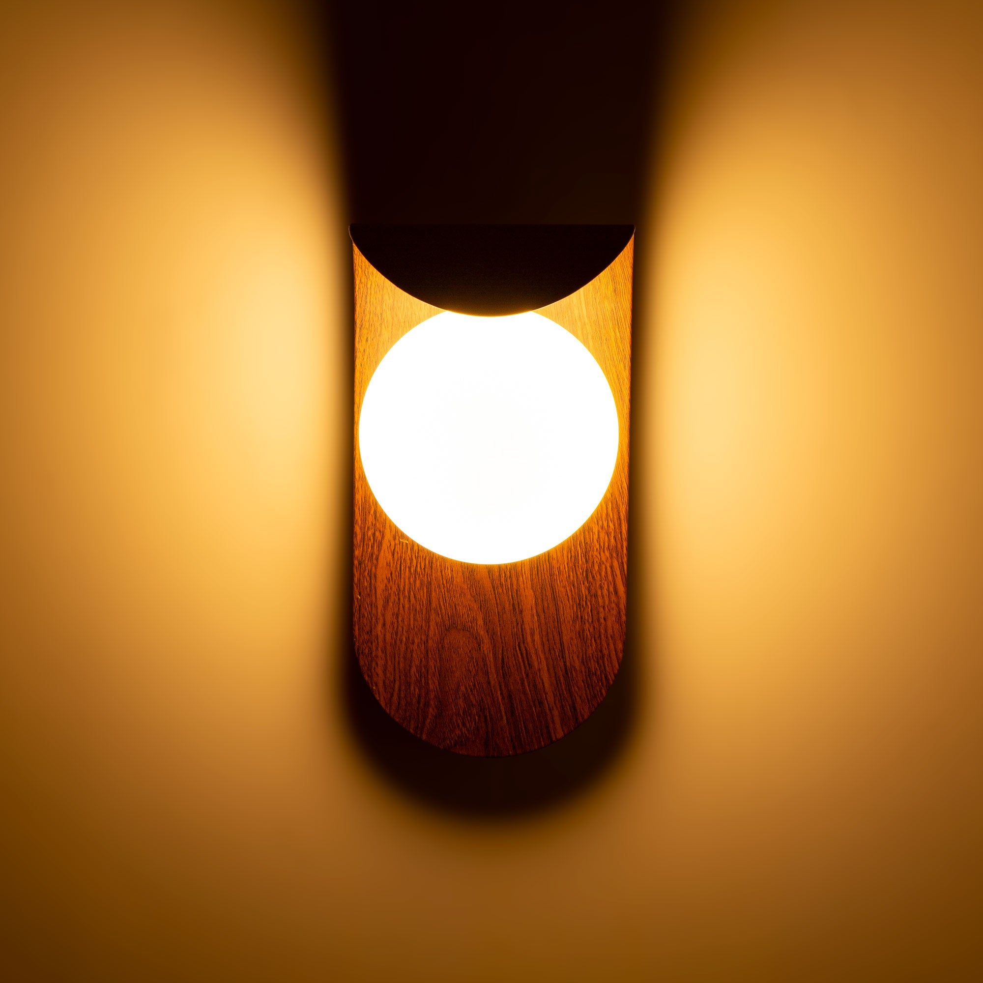 Aplique de pared "NARA" - Efecto madera - G9