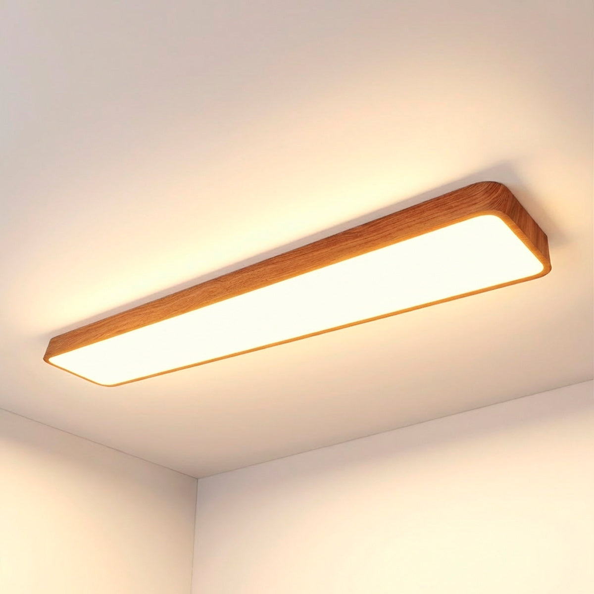 Plafón LED decorativo - Efecto madera - 36W - 4000K - 120cm - IP20