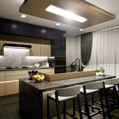 Plafón LED decorativo - Efecto madera - 36W - 4000K - 120cm - IP20