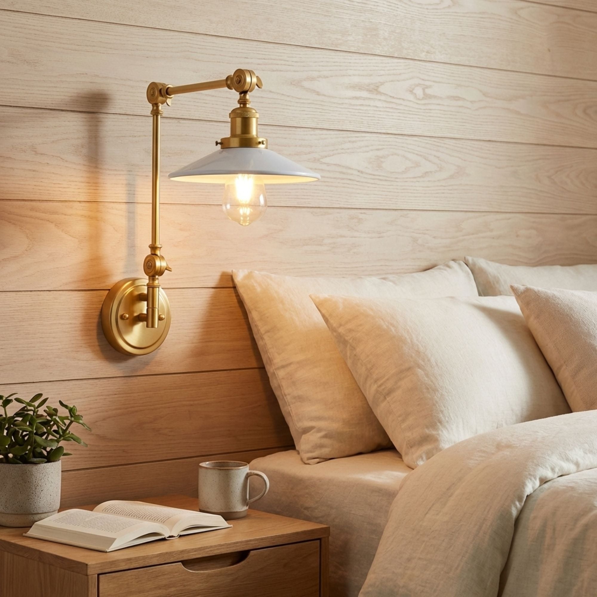 Aplique de pared vintage orientable "Wallen"