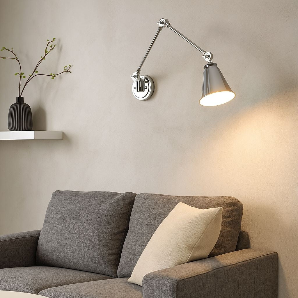Aplique de pared vintage orientable "Tika"
