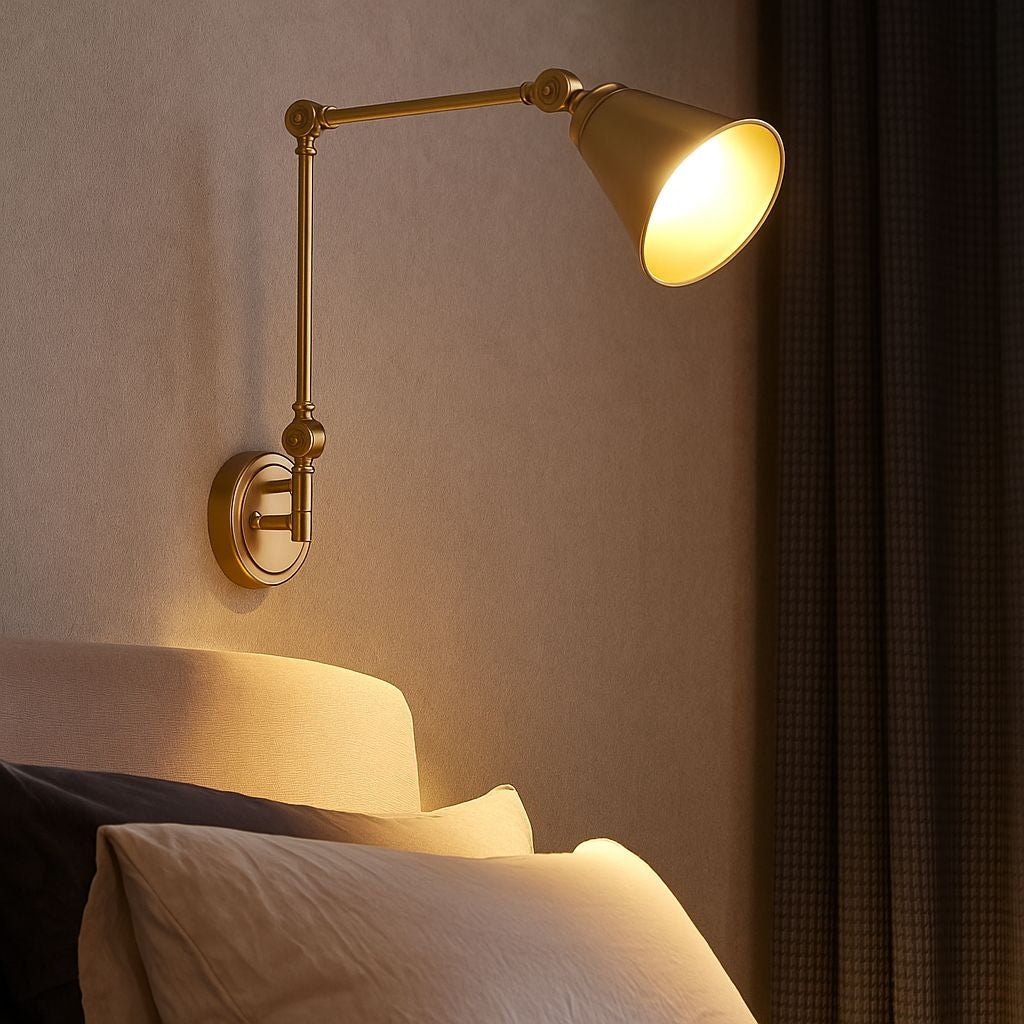 Aplique de pared vintage orientable "Tika"