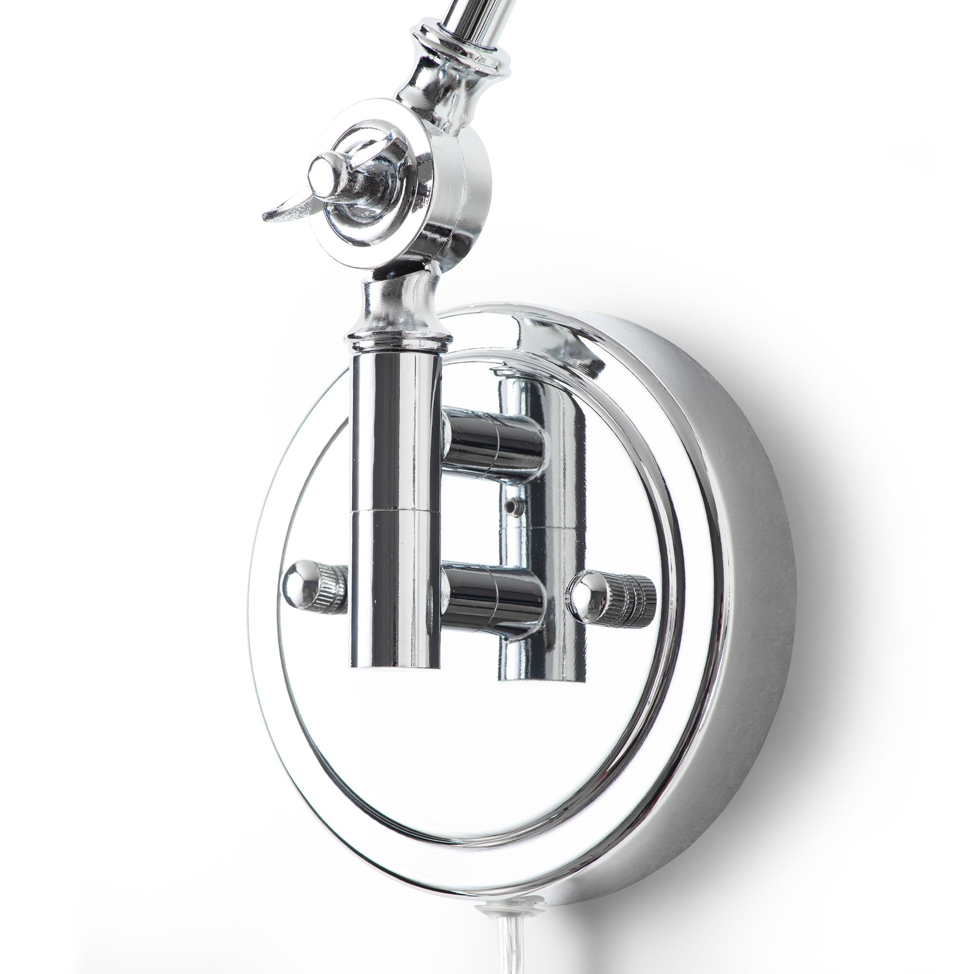 Aplique de pared vintage orientable con cable y enchufe "Tika"