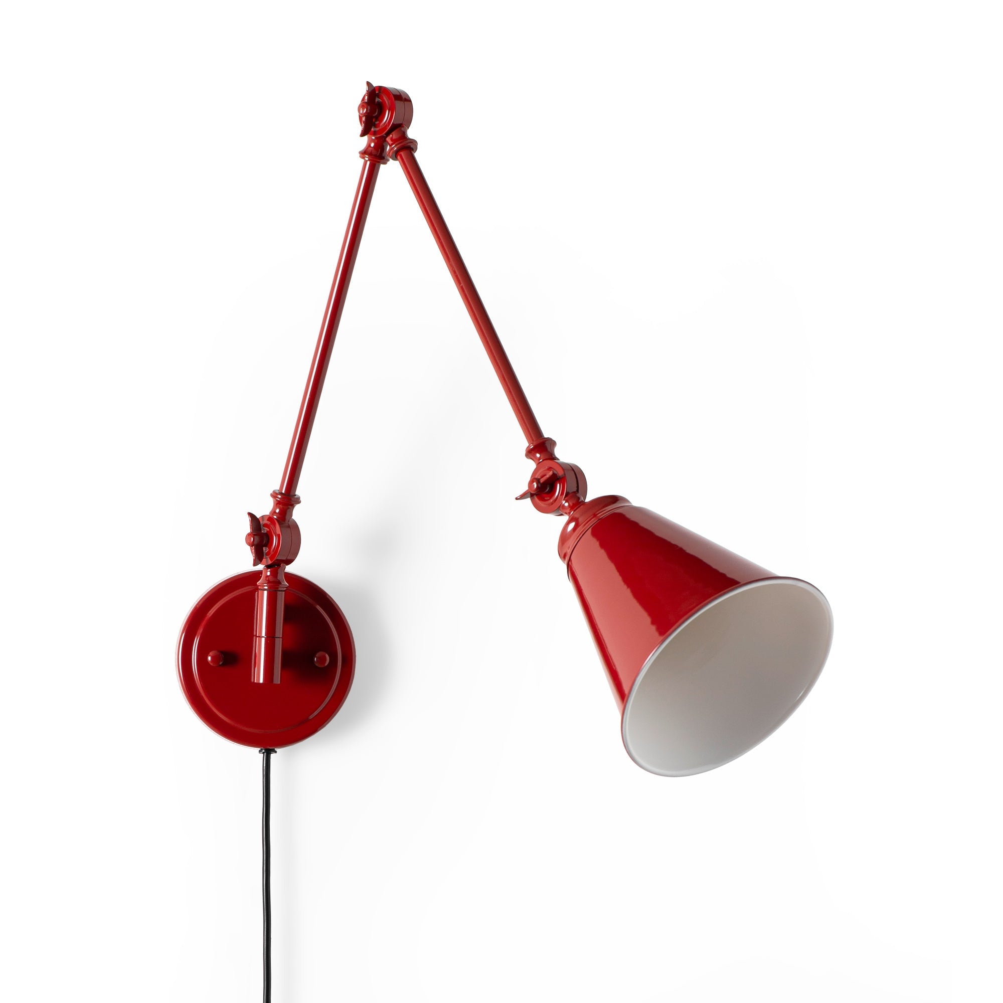 Aplique de pared vintage orientable con cable y enchufe "Tika"