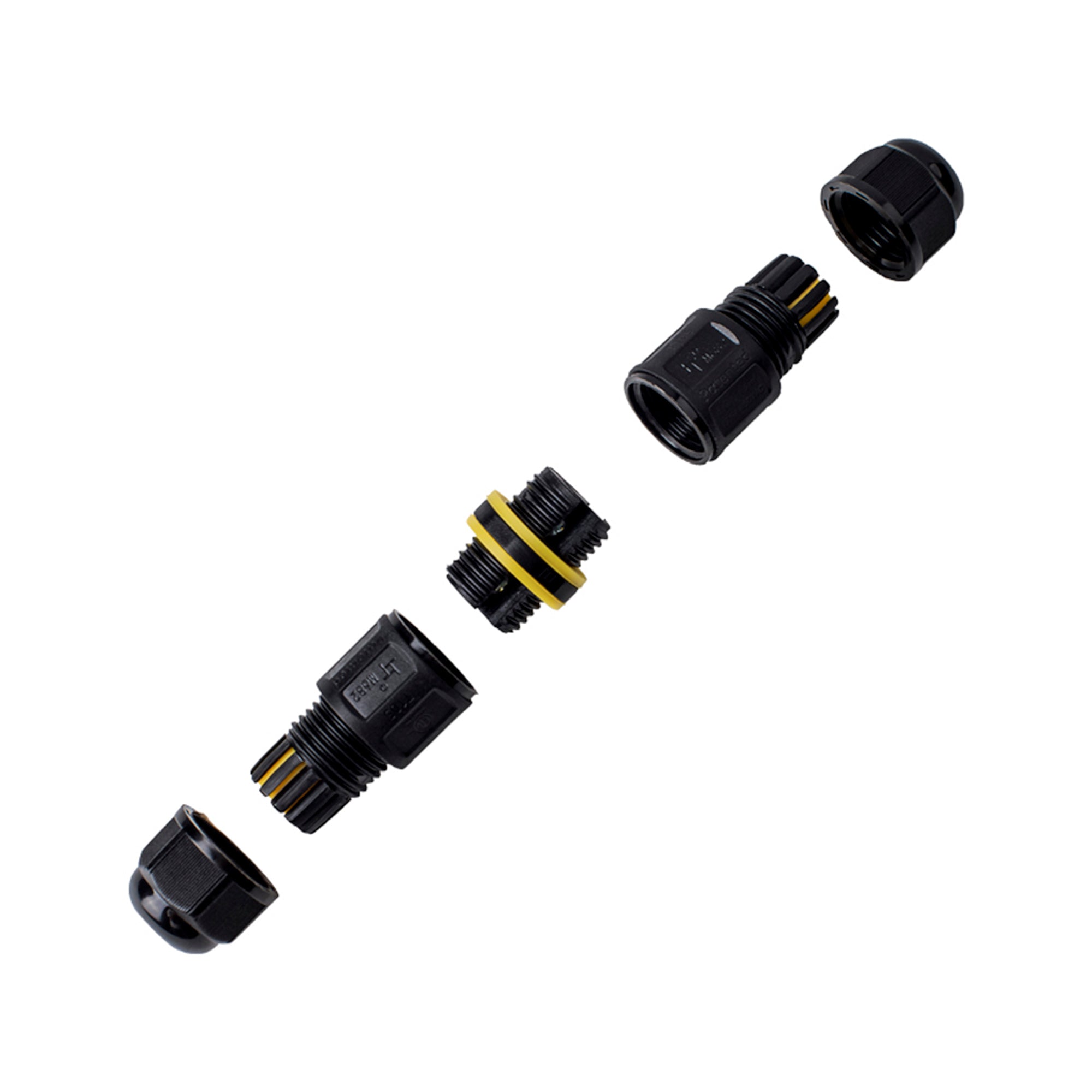 Conector impermeable - 2P - IP68 - 0.5-1.5mm² - 17,5A - T105