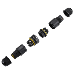Conector impermeable - 6P - Macho y hembra - IP68 - 0,5-2,5mm² - 24A - T105