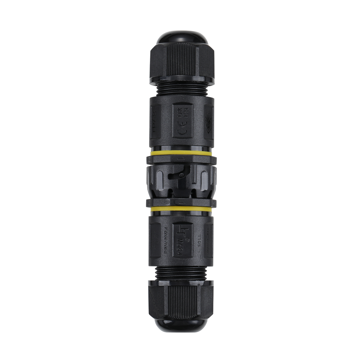 Conector impermeable - 6P - Macho y hembra - IP68 - 0,5-2,5mm² - 24A - T105