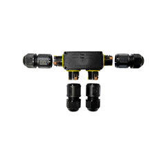 Conector impermeable en F - 3P - IP68 - 0,5-2,5mm² - 24A - T105