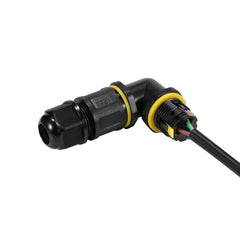 Conector impermeable en L - 3P - IP68 - 0,5-2,5mm² - 24A - T105