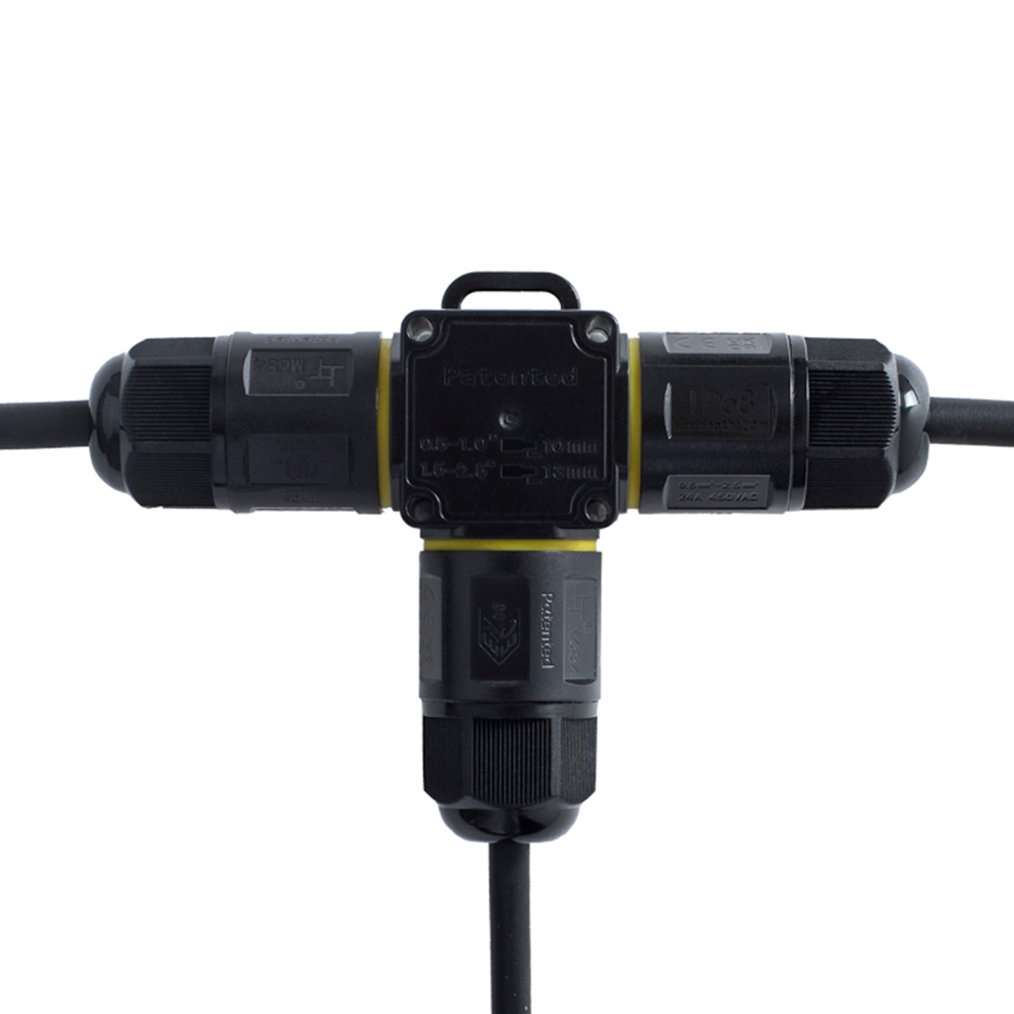 Conector impermeable en T - M20 - IP68 - 0.5 - 2.5mm²