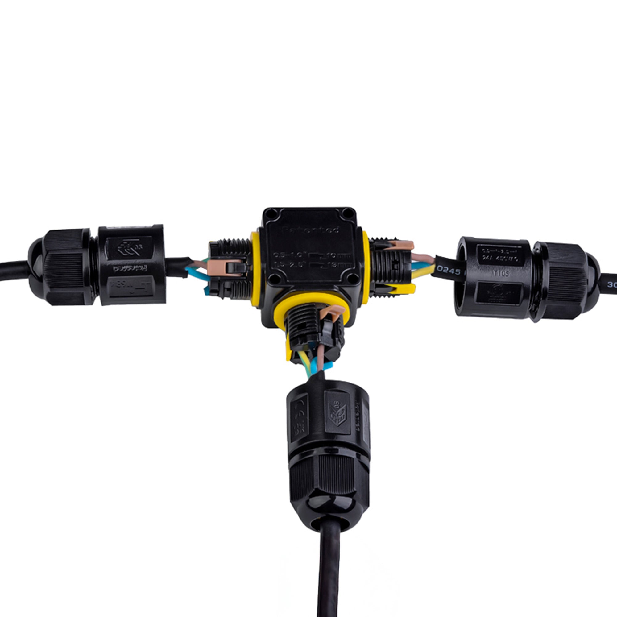 Conector impermeable en T - M20 - IP68 - 0.5 - 2.5mm²