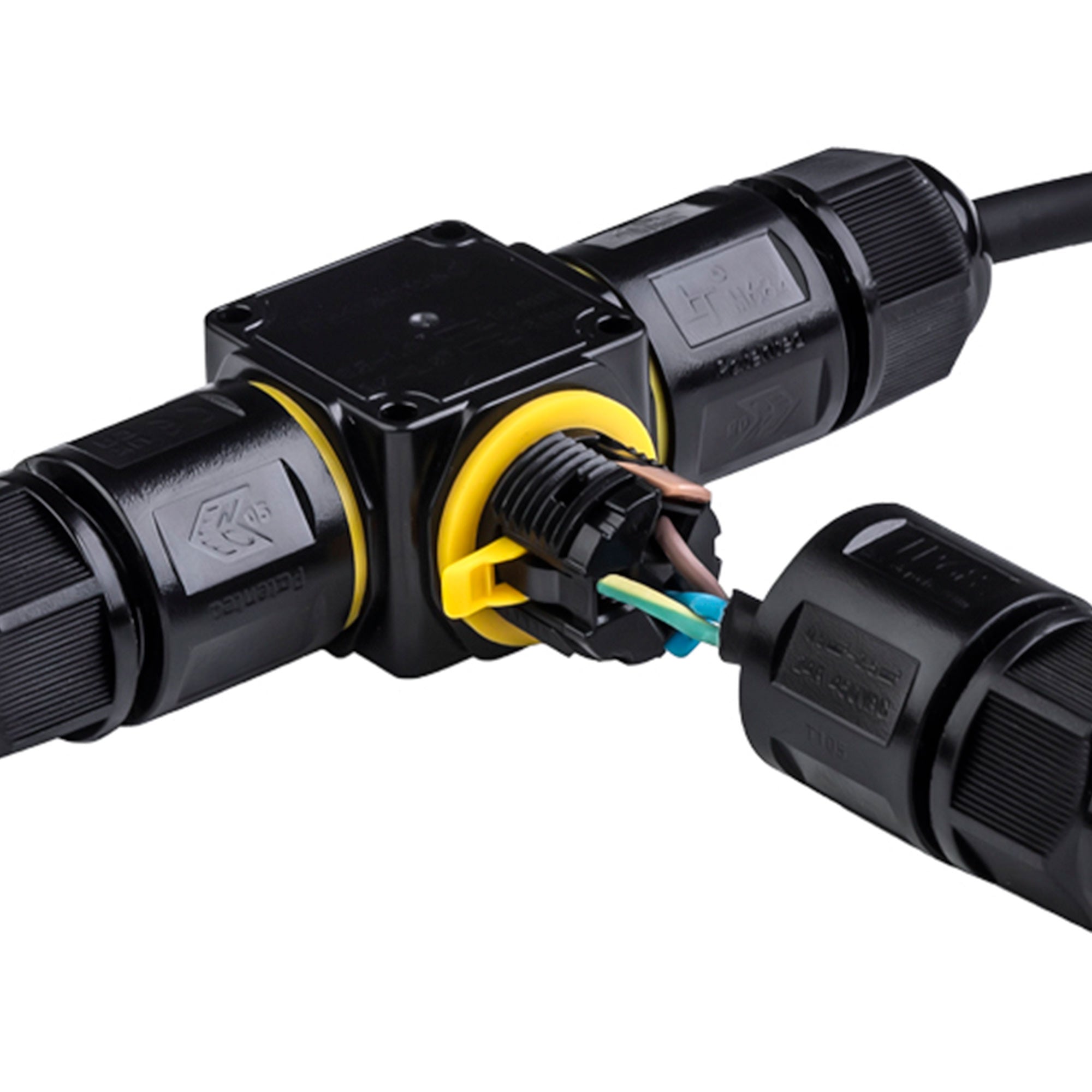 Conector impermeable en T - M20 - IP68 - 0.5 - 2.5mm²