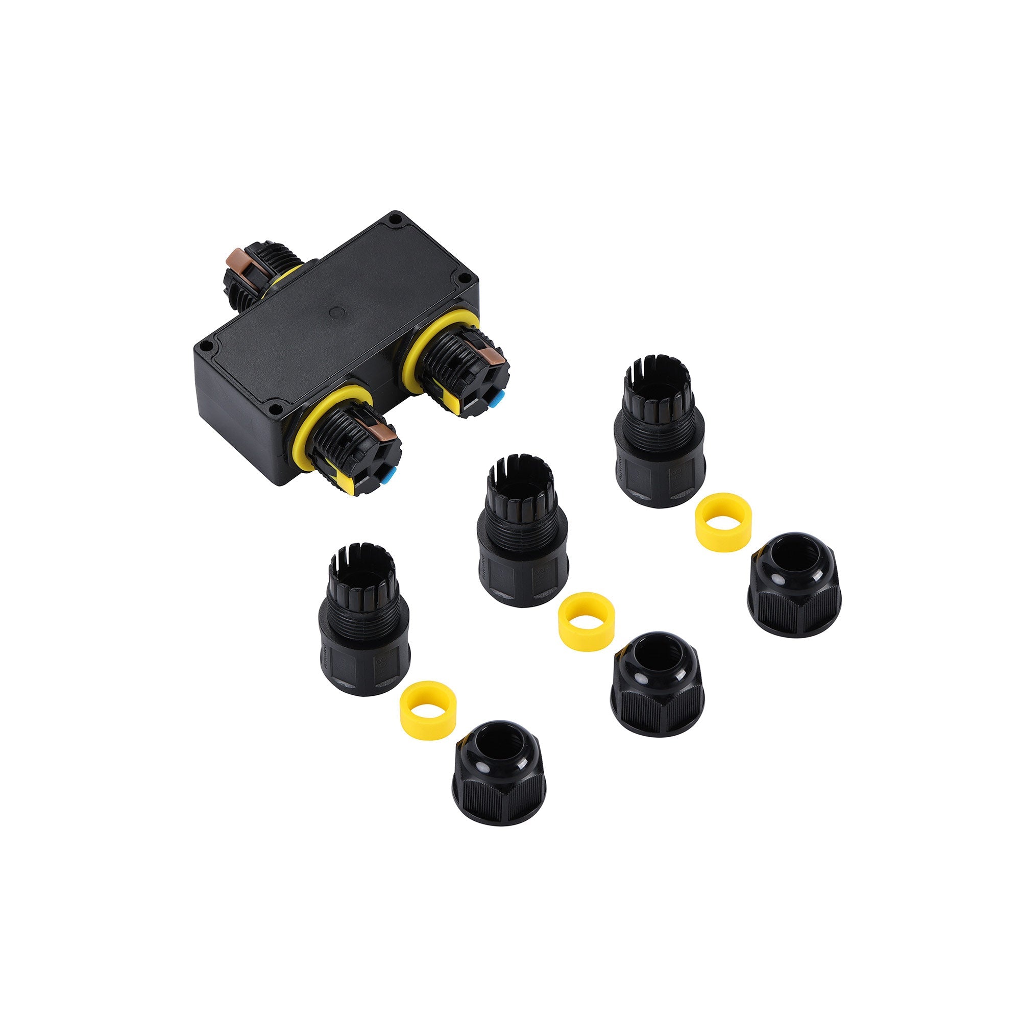 Conector impermeable en Y - 3P - IP68 - 0,5-4,0mm² - 32A - T105