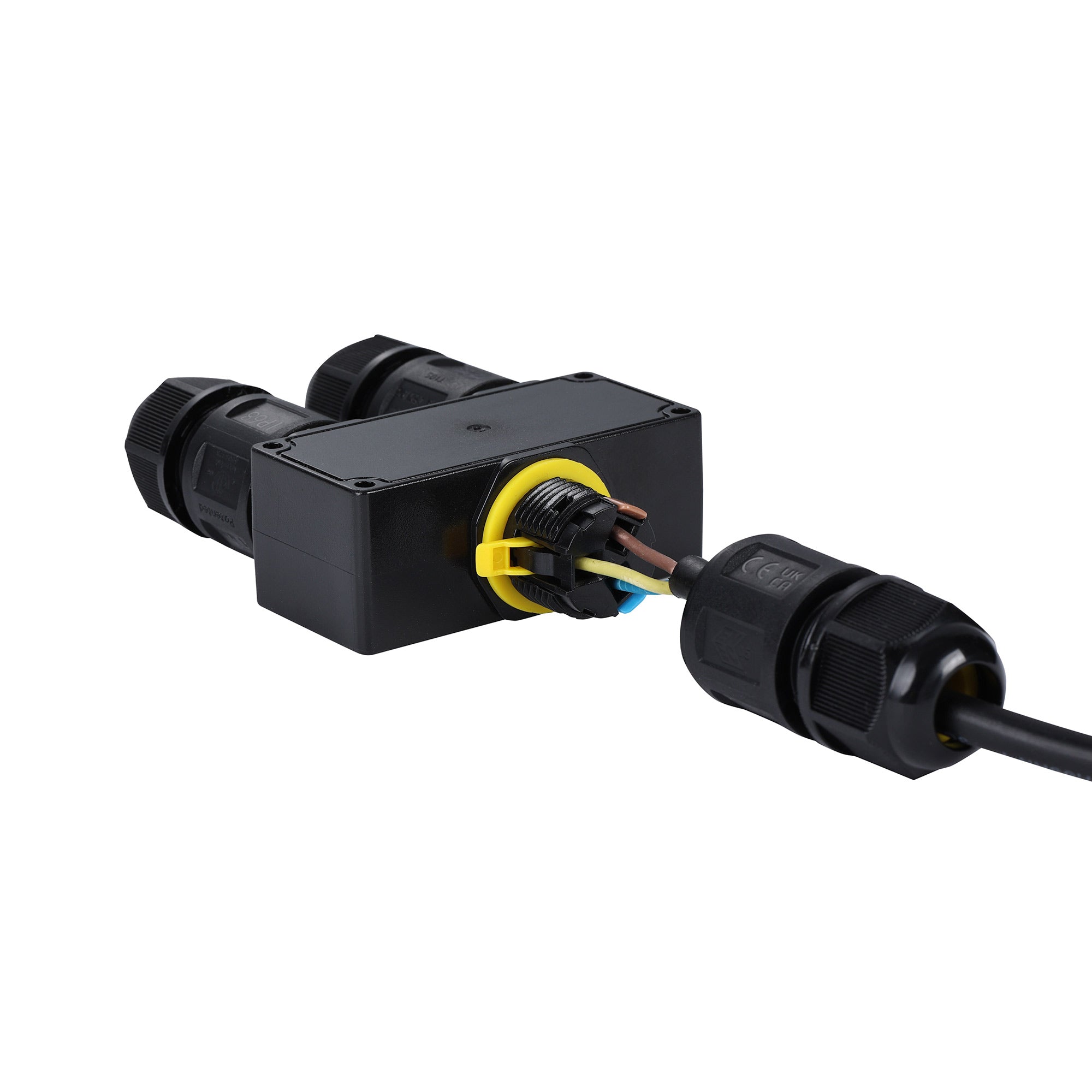 Conector impermeable en Y - 3P - IP68 - 0,5-4,0mm² - 32A - T105