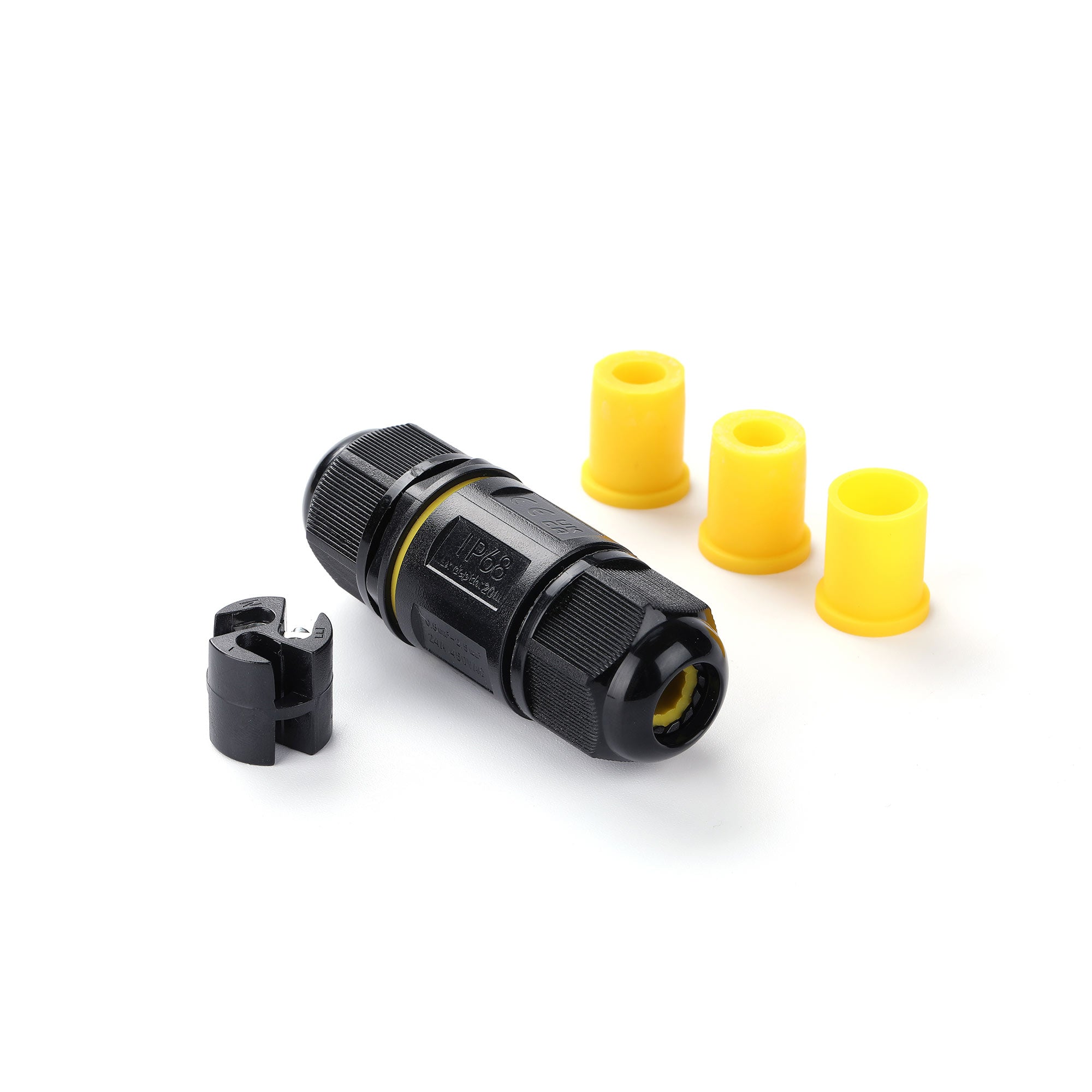 Conector impermeable mini - 3P - IP68 - 0,5-2,5mm² - 24A - T105