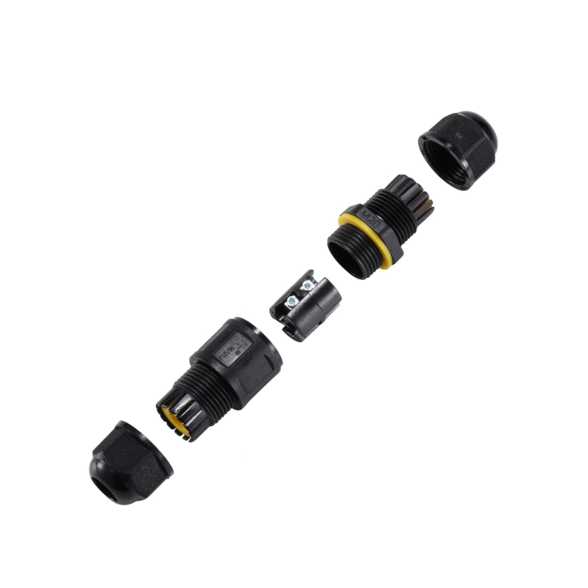 Conector impermeable mini - 3P - IP68 - 0,5-2,5mm² - 24A - T105