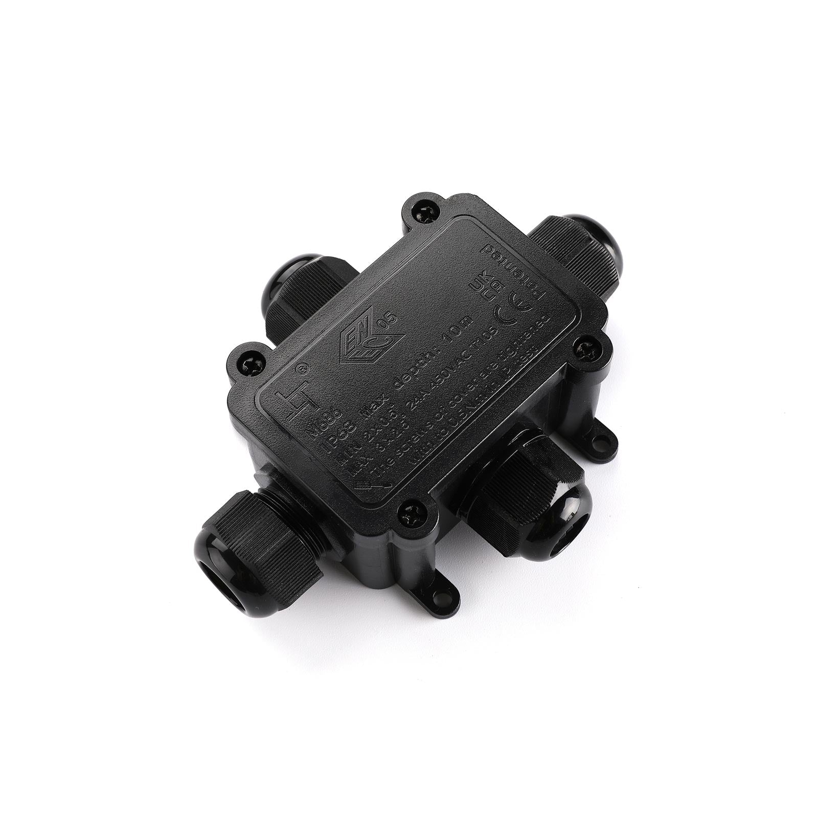 Caja de conexión impermeable en X - M20 - 4P - IP68 - 0.5-2.5mm² - 24A - T105