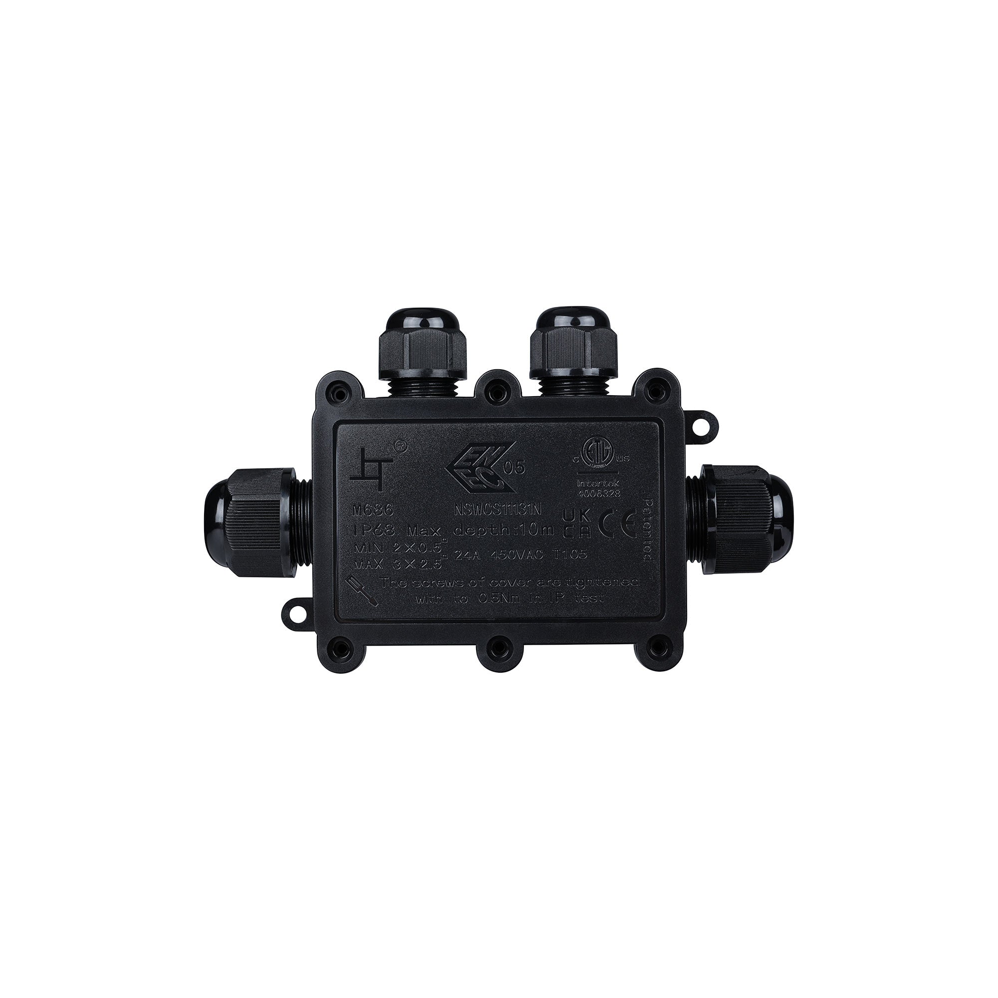 Caja de conexión impermeable en F M20 - 4P - IP68 - 0.5-2.5mm² - 24A - T105