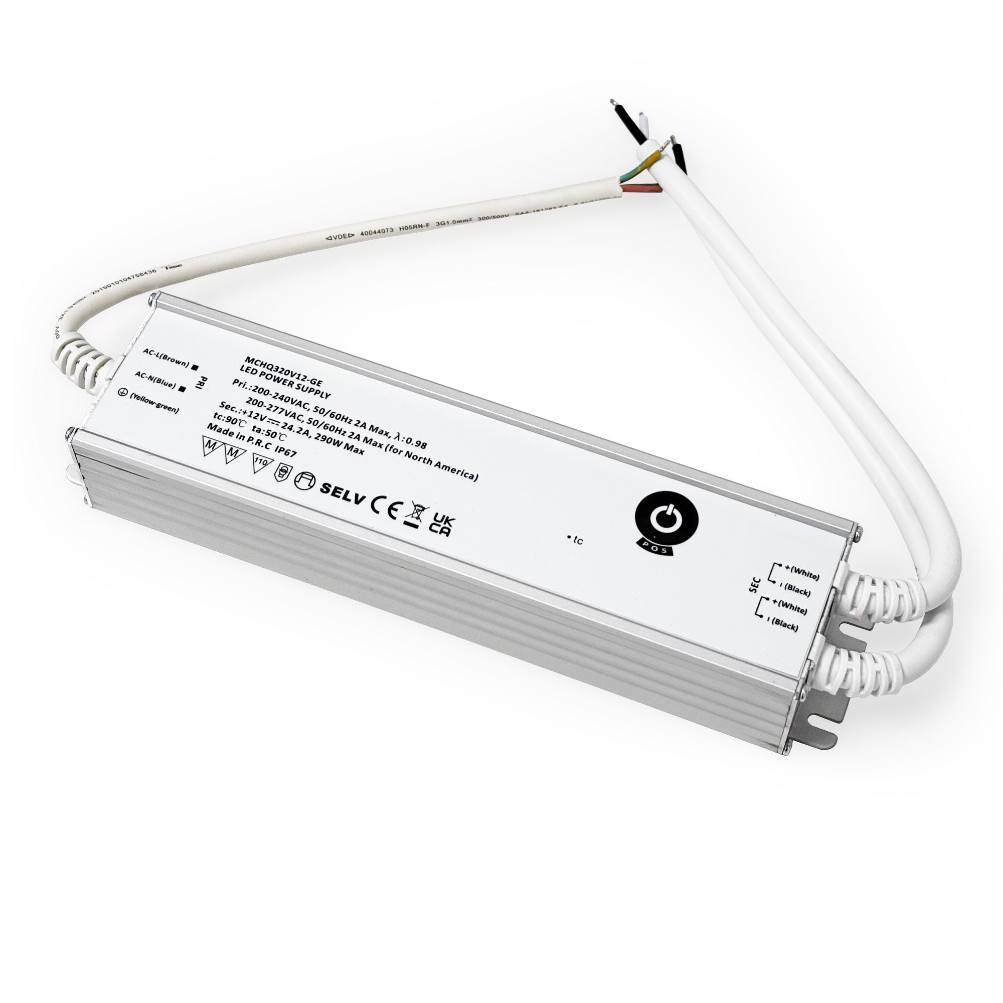 Fuente de alimentación - 12V - 290W - 24.2A - IP67