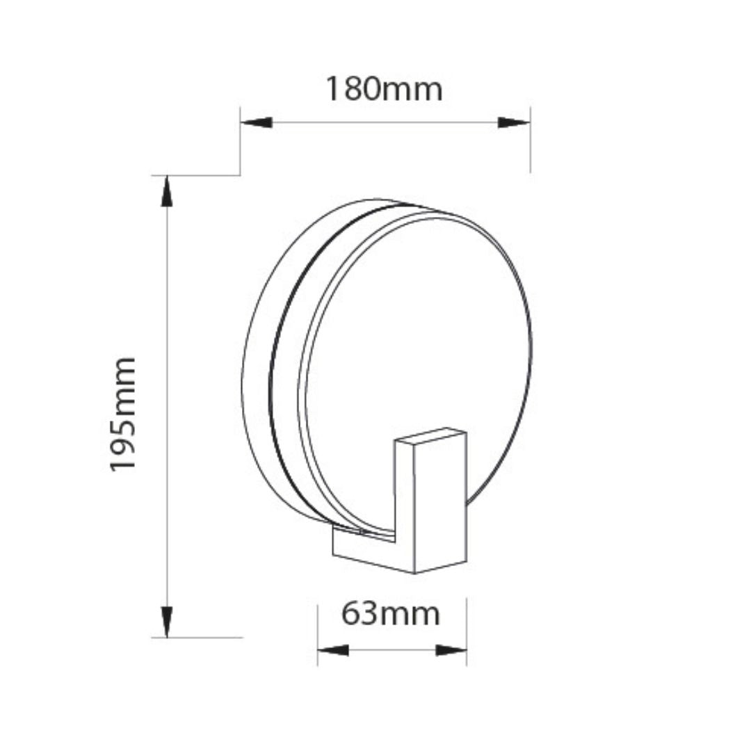 Aplique exterior LED "Lucca" 10W IP54