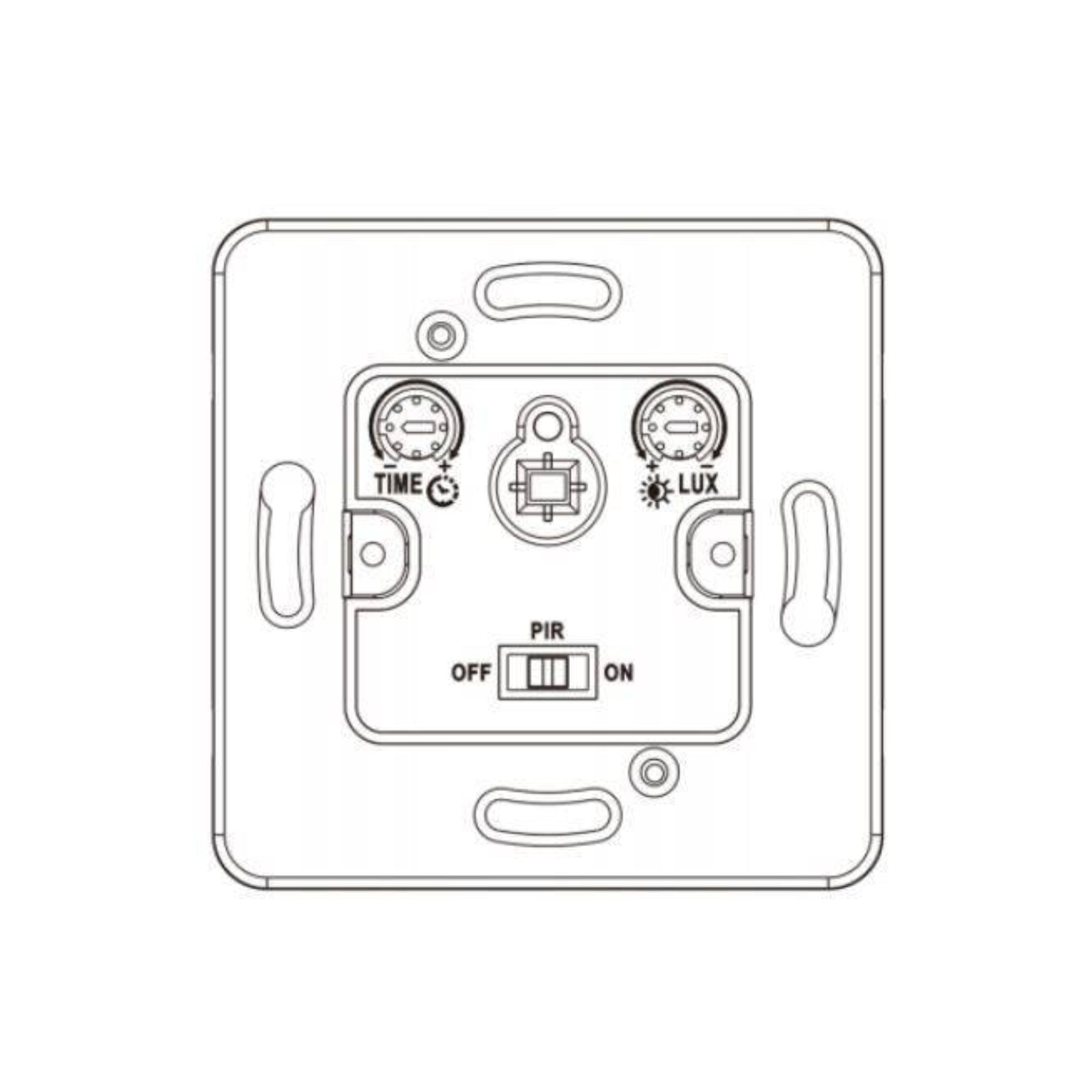 Sensor de movimiento PIR de pared redondo 160º