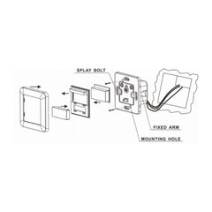 Sensor de movimiento PIR de pared redondo 160º