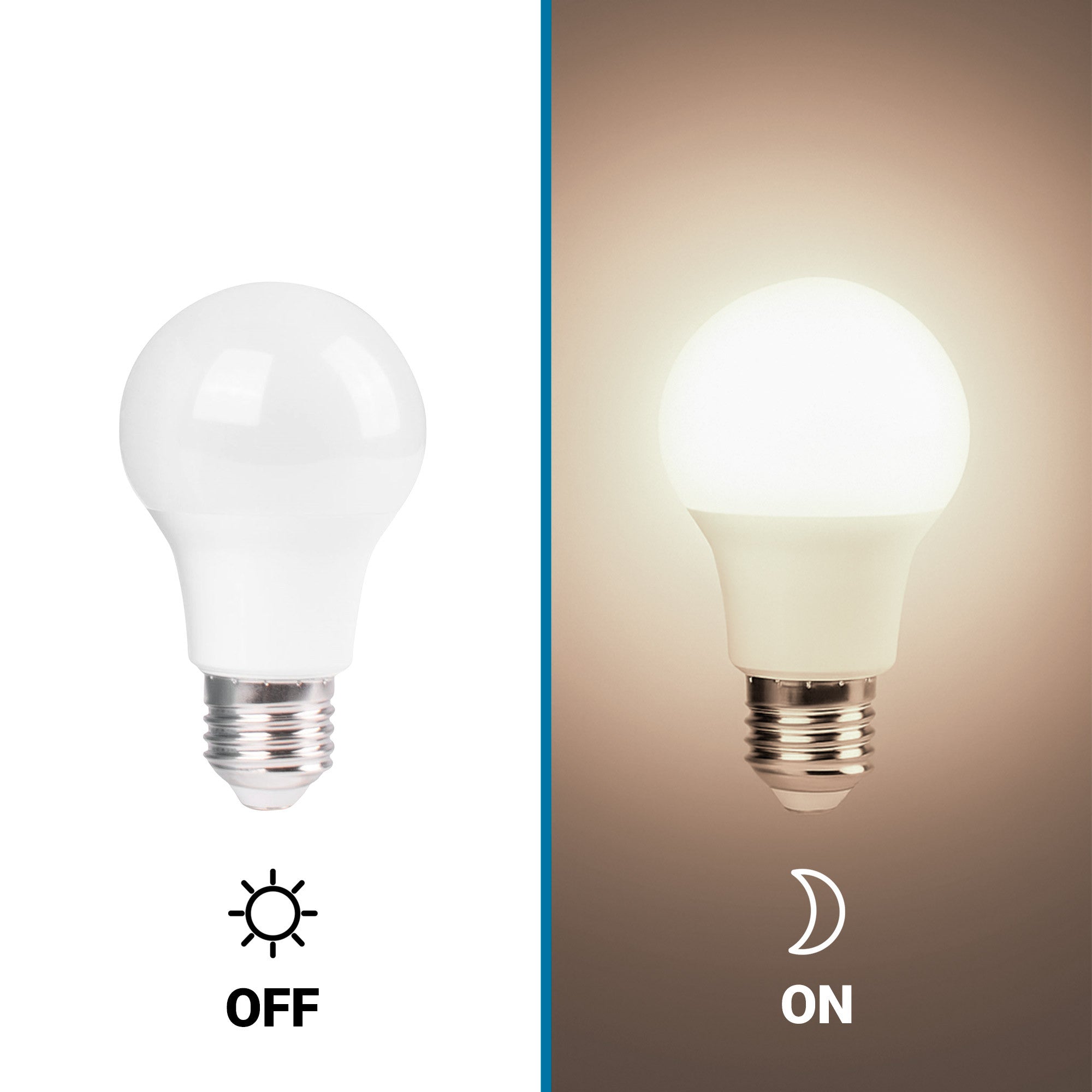 Bombilla LED con sensor crepuscular - E27 A60 - 8,8W