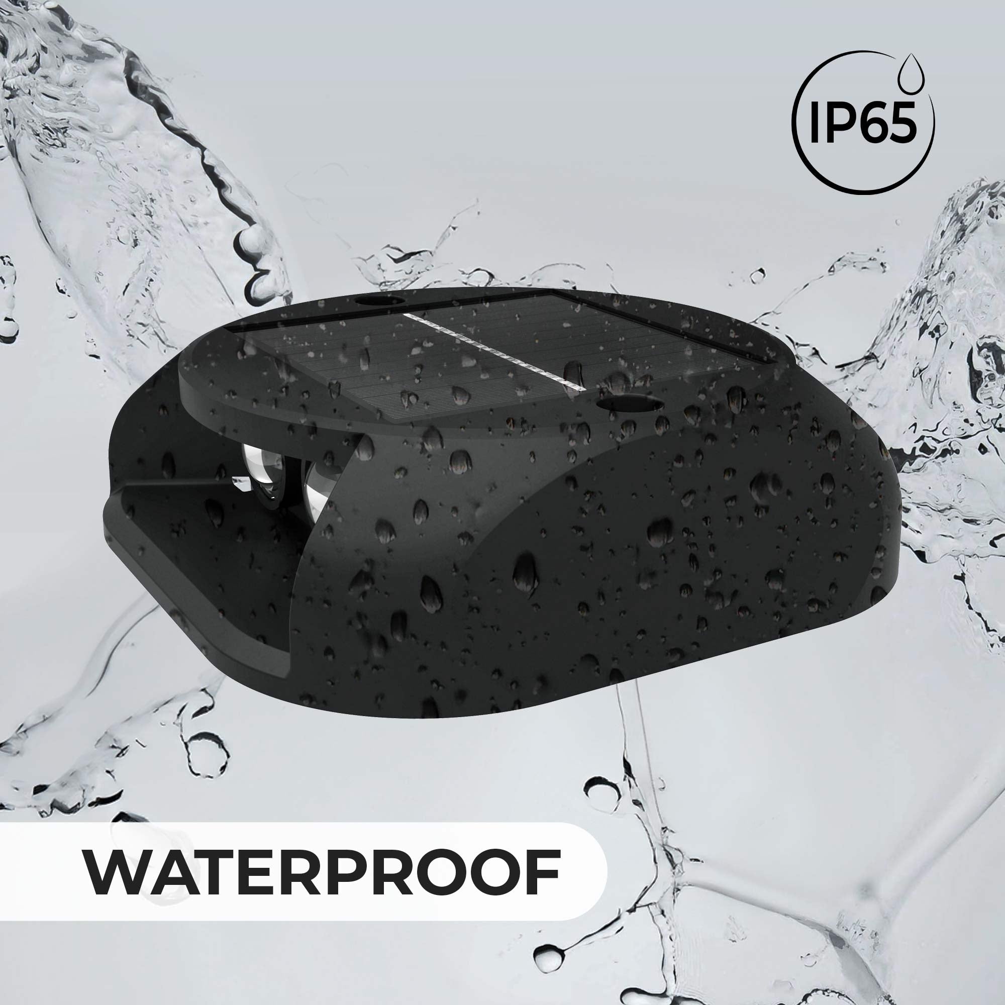 Luz LED solar de exterior - 3000K - 4 LED - 15 lm - IP65