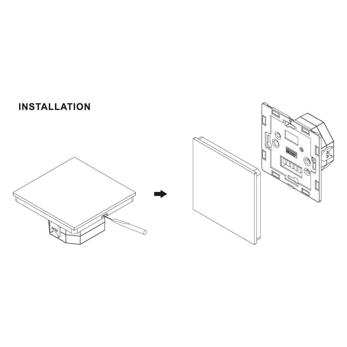 Panel táctil DALI Master - Pantalla OLED - USB