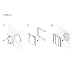 Interruptor de pared DALI-2 - 2 teclas programables - Bus DALI