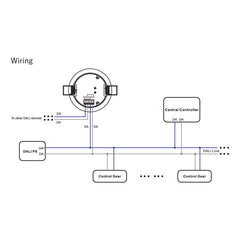 Sensor PIR DALI-2 empotrable - Sensor movimiento + luz - DALI Bus - 130°