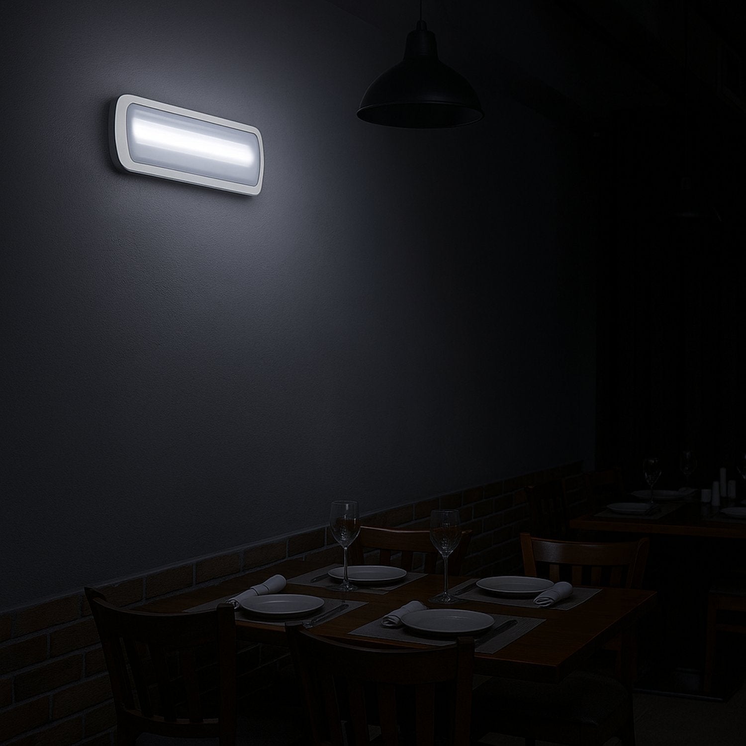 Luz de emergencia LED - 500lm - 3 h de autonomía